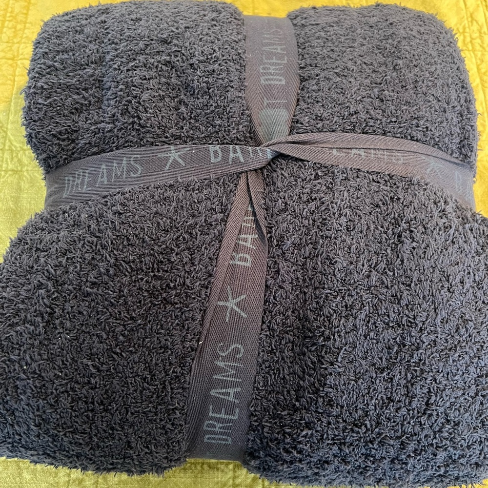 Barefoot Dreams CozyChic Throw blanket - Indigo - NWT - Picture 2 of 5
